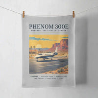 Thumbnail for Embraer Phenom 300E - Poster - Towel - Light Gray