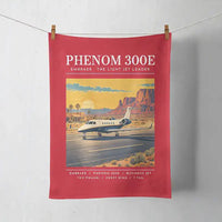 Thumbnail for Embraer Phenom 300E - Poster - Towel - Red