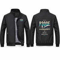 Thumbnail for Embraer Phenom 300E Stylish Jackets - Stand Collar - Original - Black