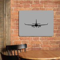 Thumbnail for Embraer E-190 Silhouette Plane Printed Metal Sign
