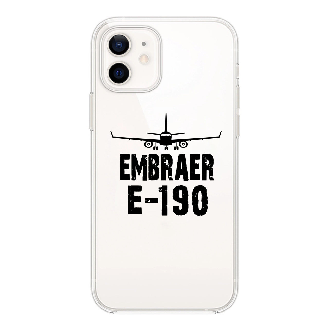 Embraer E-190 & Plane Designed Transparent Silicone iPhone Cases