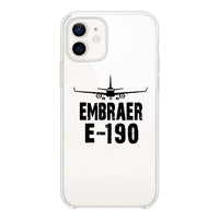 Thumbnail for Embraer E-190 & Plane Designed Transparent Silicone iPhone Cases
