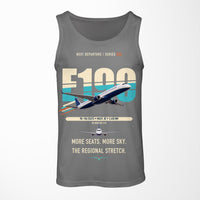 Thumbnail for Embraer E190 design on gray tank top