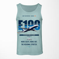 Thumbnail for Embraer E190 design on light green tank top