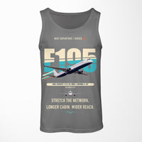 Thumbnail for Embraer E195 design on gray tank top