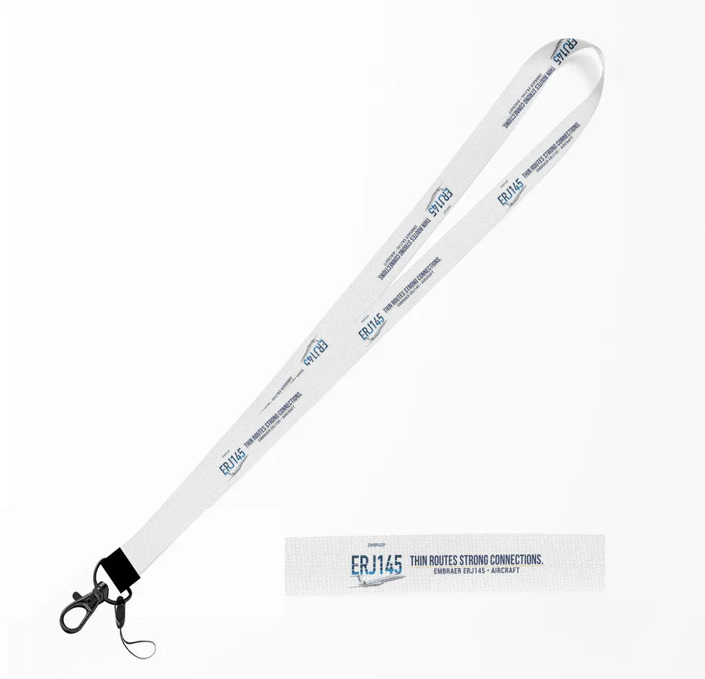Embraer ERJ145 lanyard - white