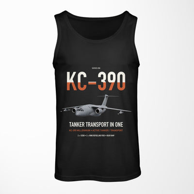 Embraer KC-390 Millennium design on black tank top