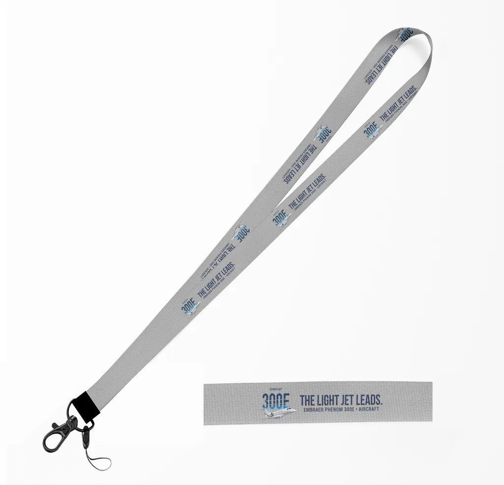 Embraer Phenom 300E lanyard - light gray