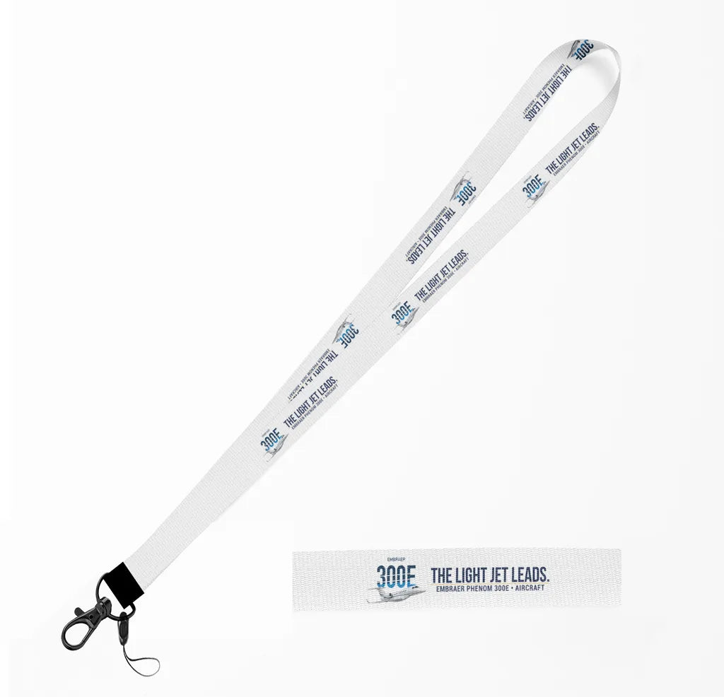 Embraer Phenom 300E lanyard - white