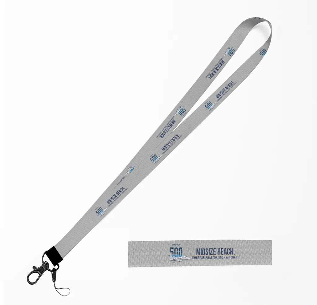 Embraer Praetor 500 lanyard - light gray
