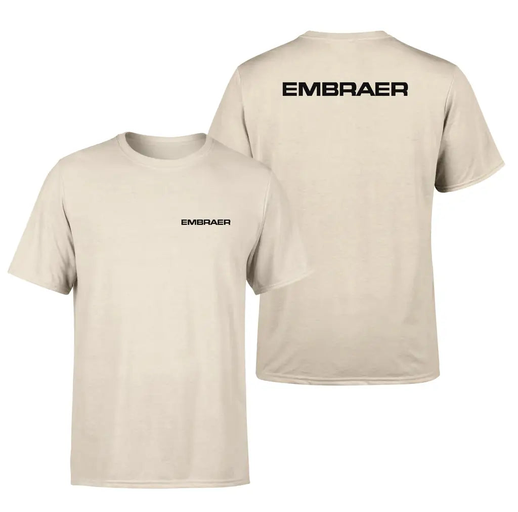 Embraer & Text design on beige double side