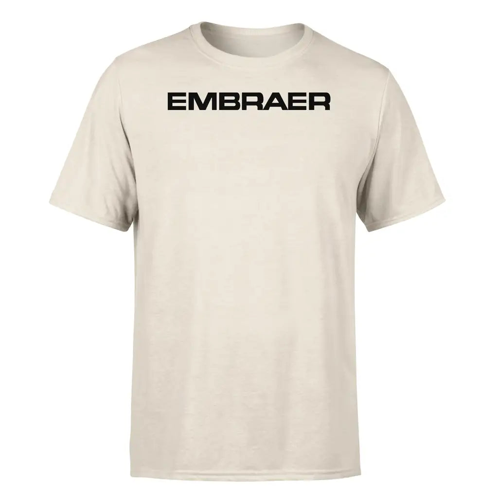Embraer & Text design on beige single side