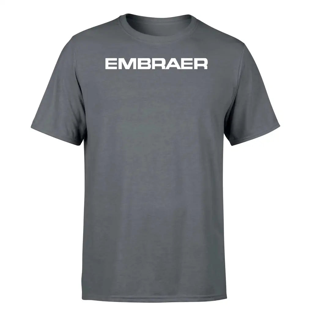 Embraer & Text design on gray single side