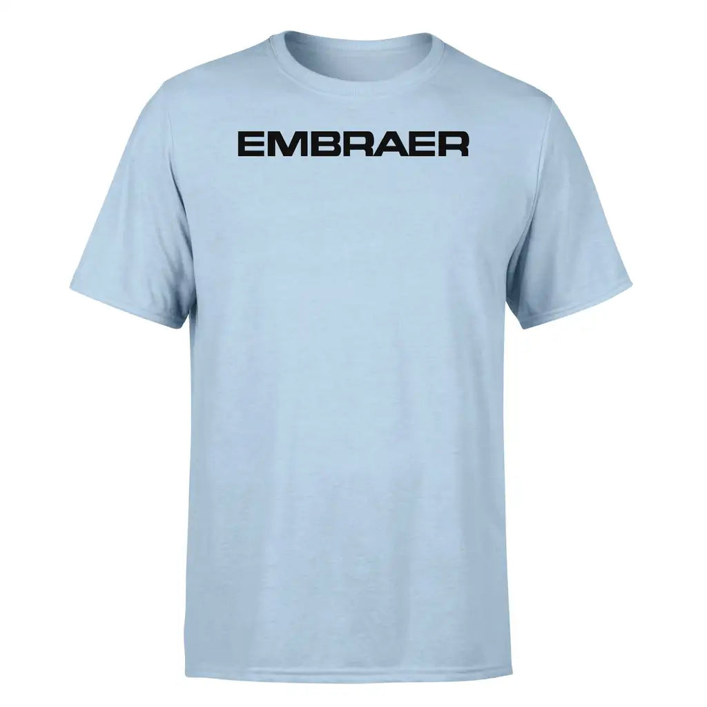 Embraer & Text design on light blue single side