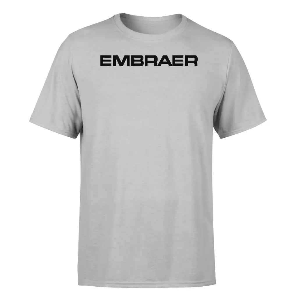 Embraer & Text design on light gray single side