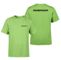 Thumbnail for Embraer & Text design on light green double side