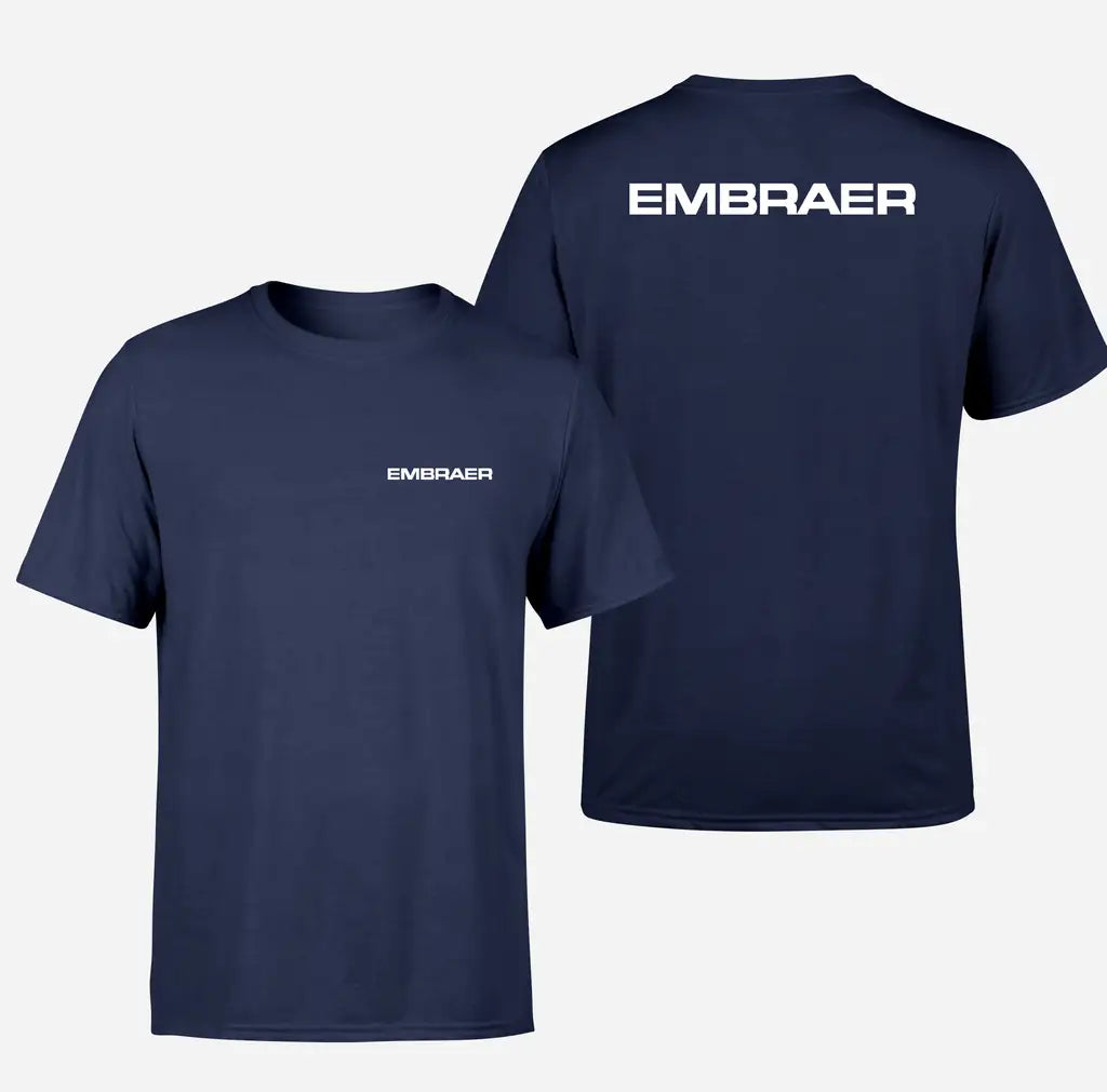 Embraer & Text design on navy blue double side