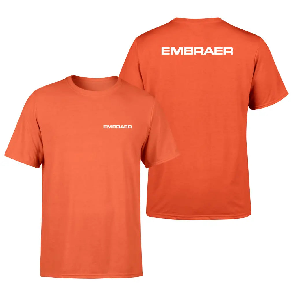 Embraer & Text design on orange double side