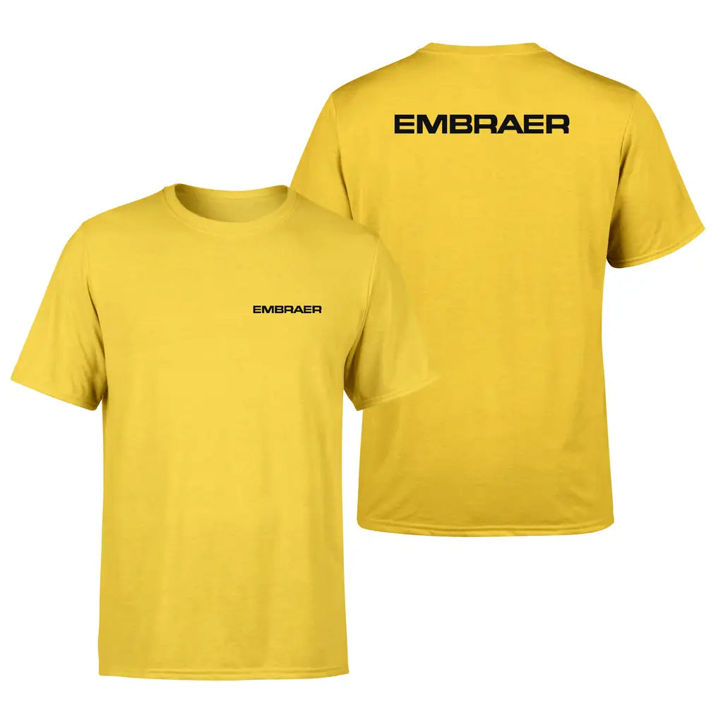 Embraer & Text design on yellow double side