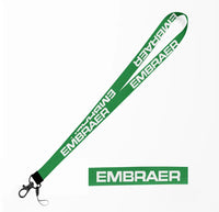 Thumbnail for Embraer & Text lanyard - green
