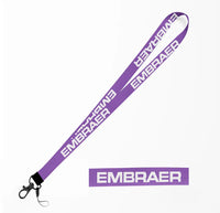 Thumbnail for Embraer & Text lanyard - purple