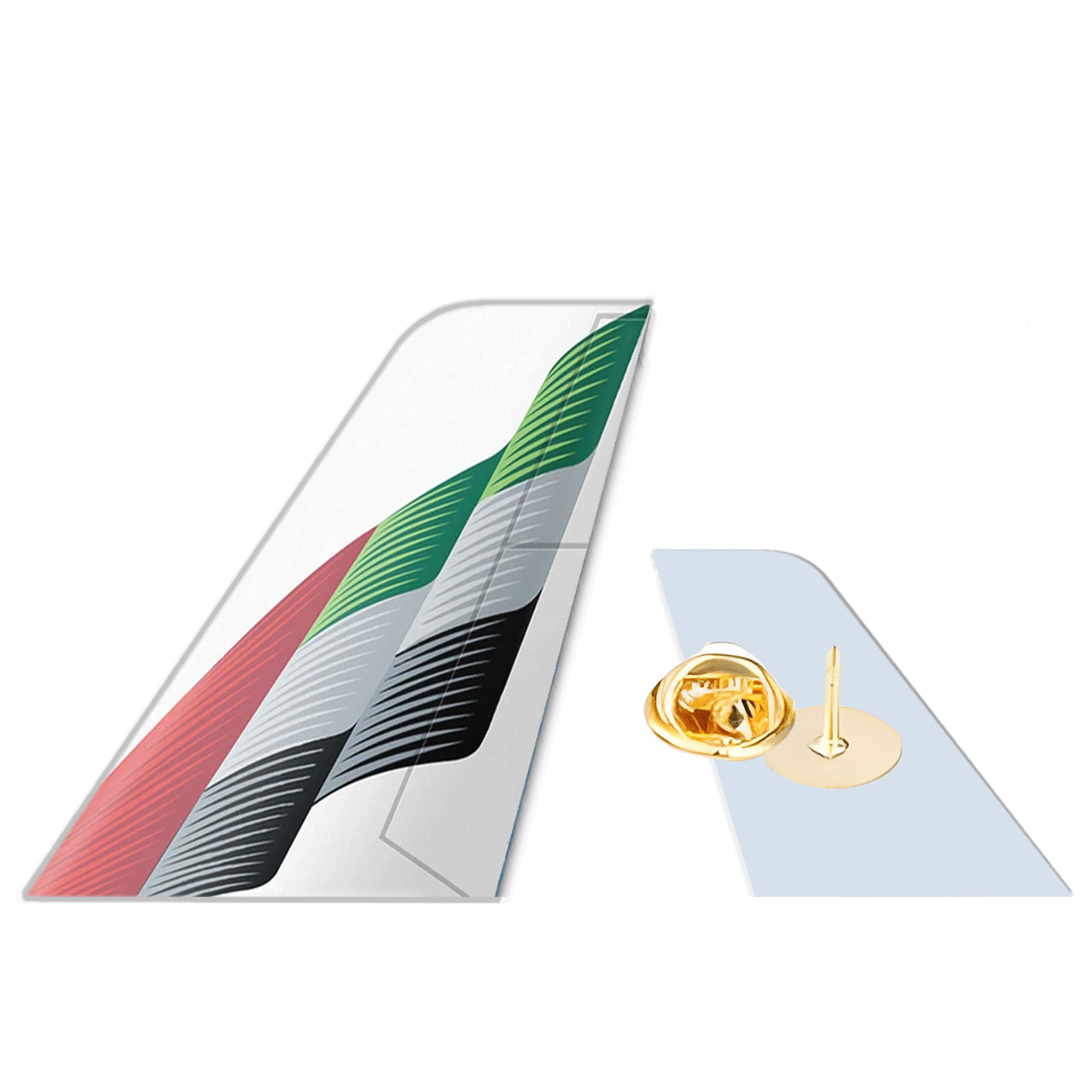 Emirates Airlines Designed Tail Shape Badges & Pins