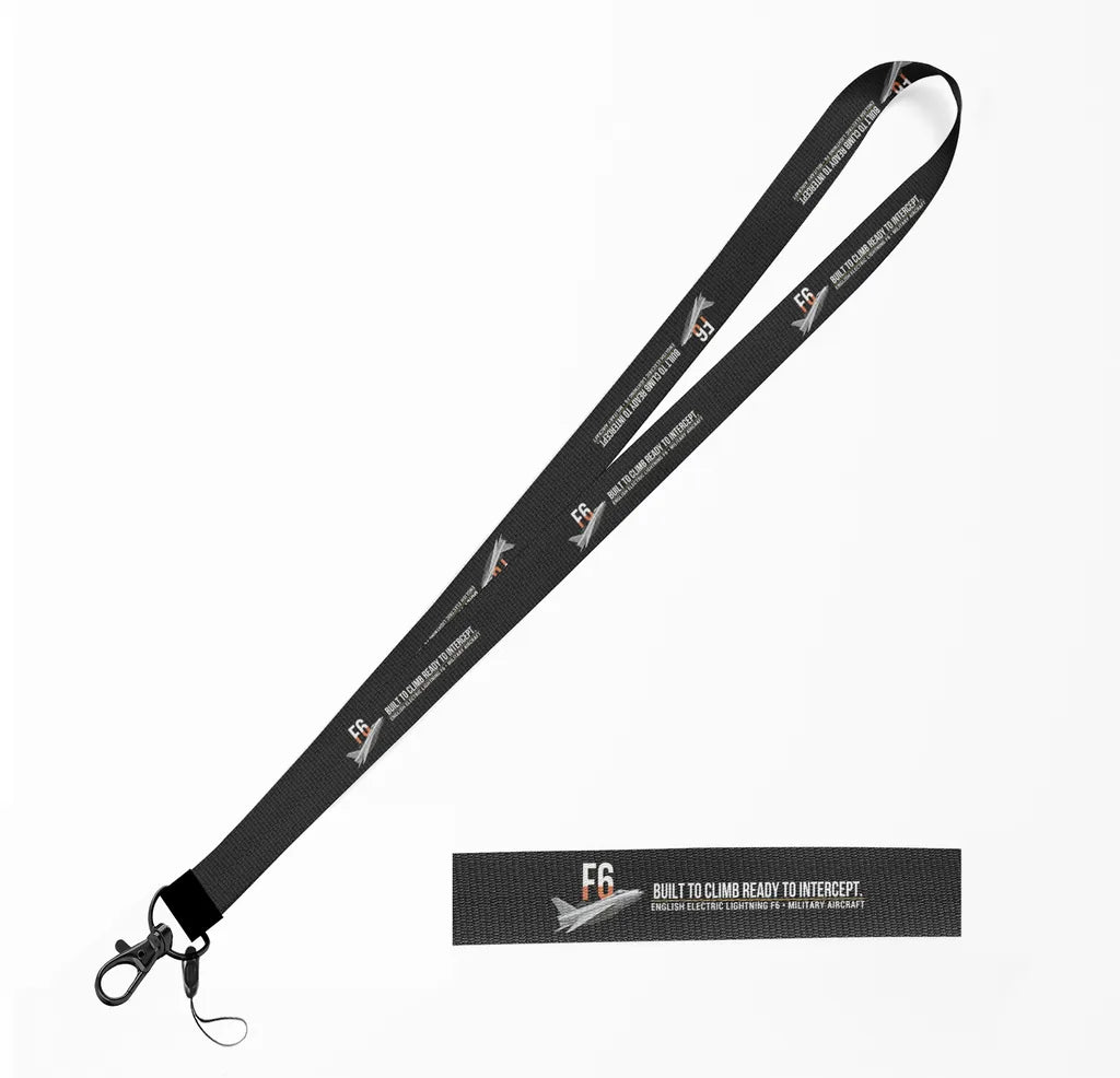 English Electric Lightning F6 lanyard - black