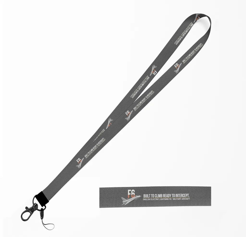 English Electric Lightning F6 lanyard - gray