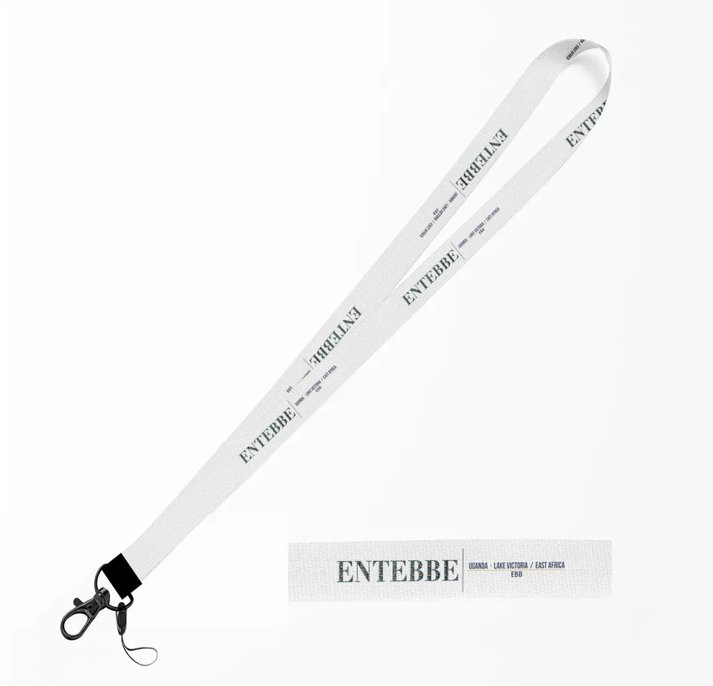 Entebbe City Series lanyard - white