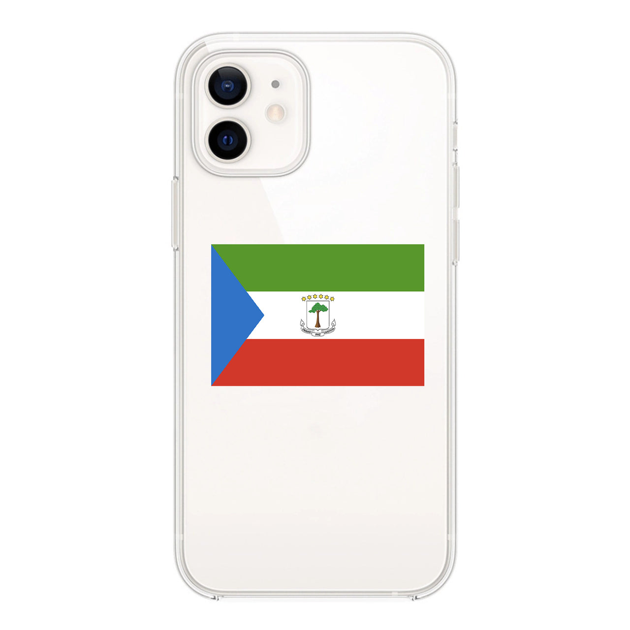 Equatorial Guinea Designed Transparent Silicone iPhone Cases
