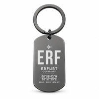 Thumbnail for Erfurt-Weimar Airport ERF - Key Chain - Original Design - Black