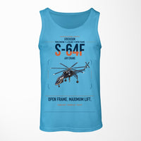 Thumbnail for Erickson S-64F Air Crane design on sky blue tank top