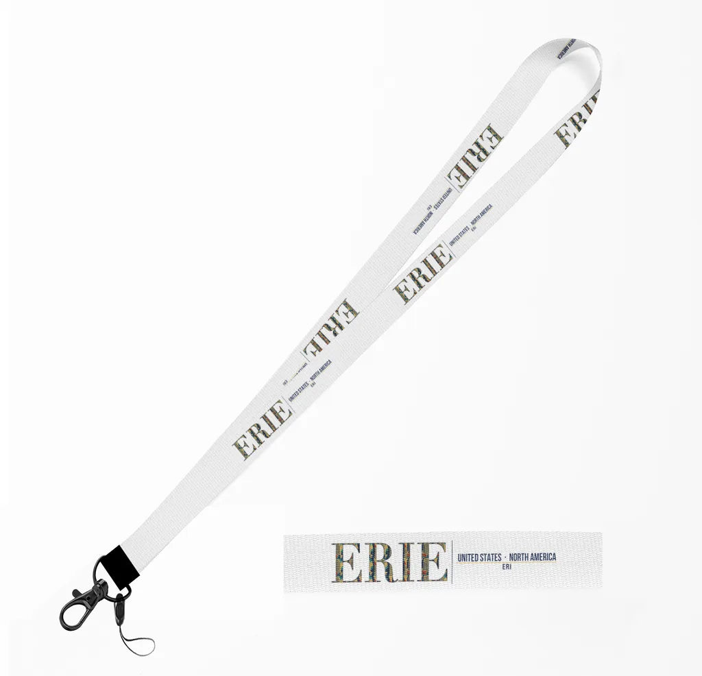 Erie City Series lanyard - white