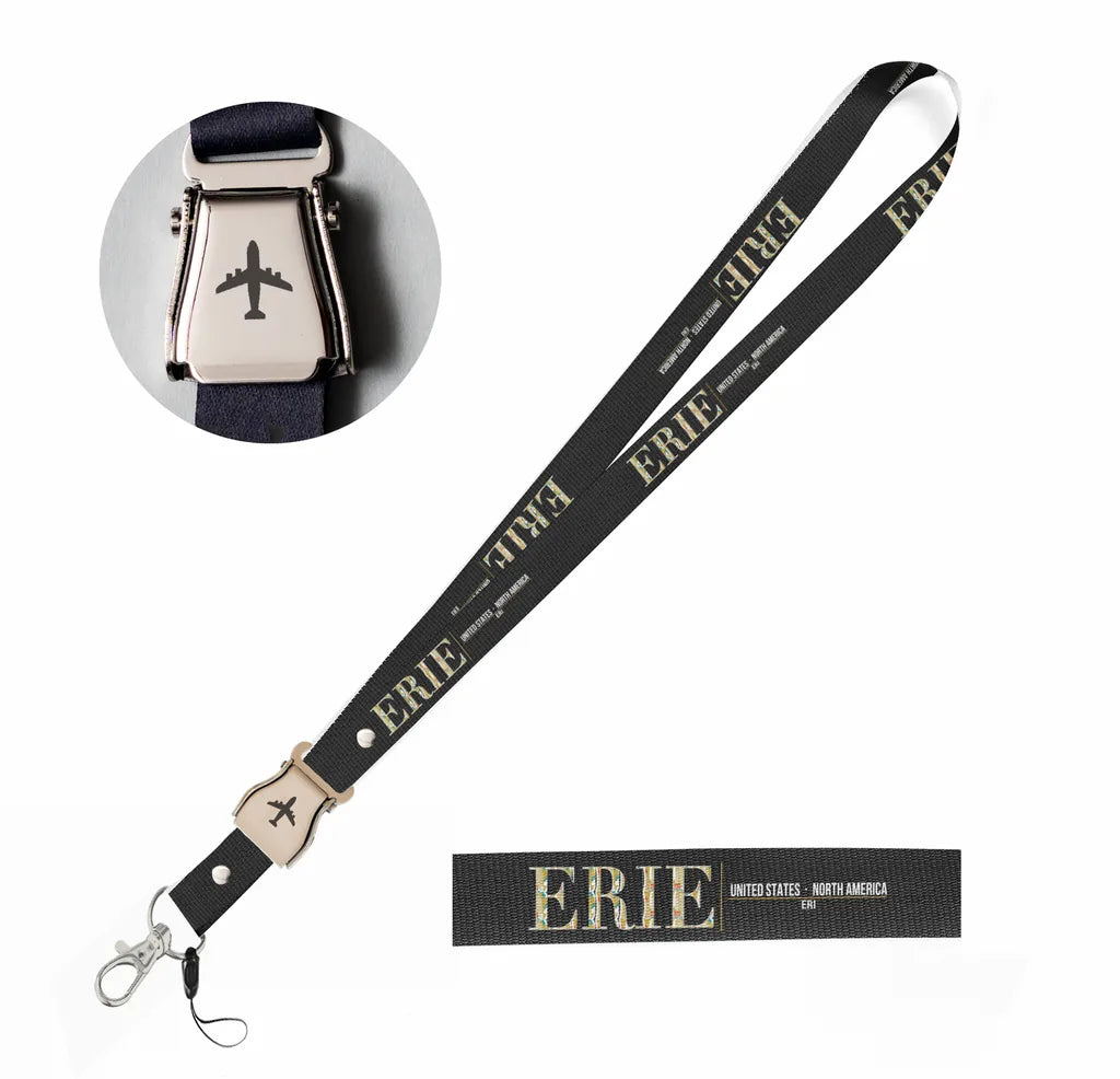 Erie City Series seat belt lanyard - black