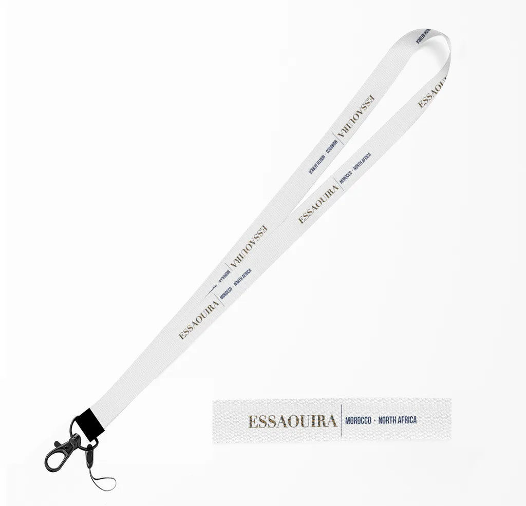 Essaouira City Series lanyard - white