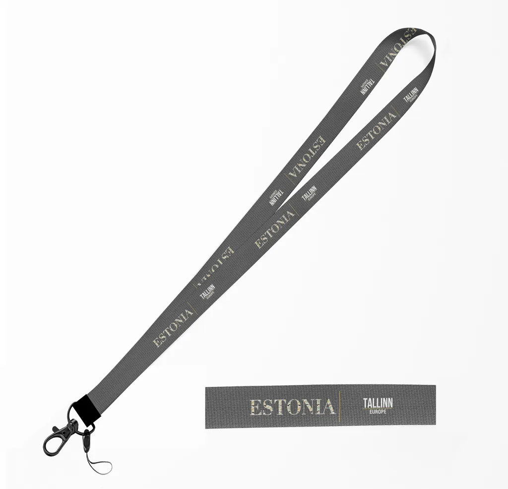Estonia Country Series lanyard - gray