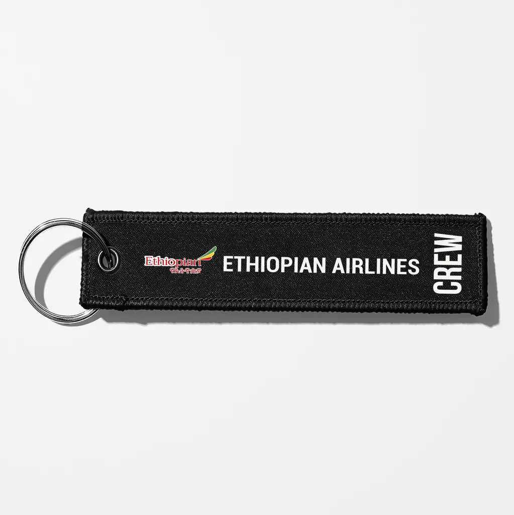 Ethiopian Airlines Crew & Staff Tag Key Chains - Black - Crew