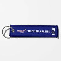 Thumbnail for Ethiopian Airlines Crew & Staff Tag Key Chains - Blue - Crew