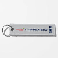 Thumbnail for Ethiopian Airlines Crew & Staff Tag Key Chains - Light Gray - Crew