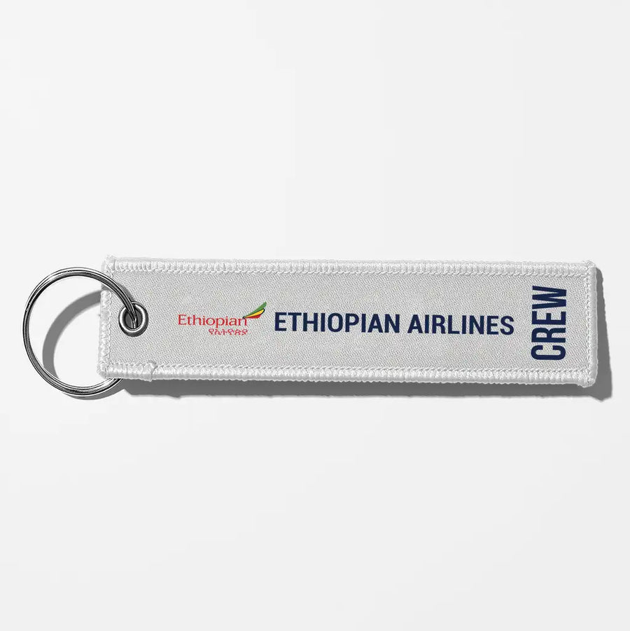 Ethiopian Airlines Crew & Staff Tag Key Chains - White - Crew