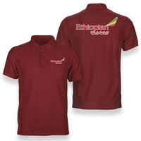 Thumbnail for Ethiopian Airlines logo on red double side polo t shirt