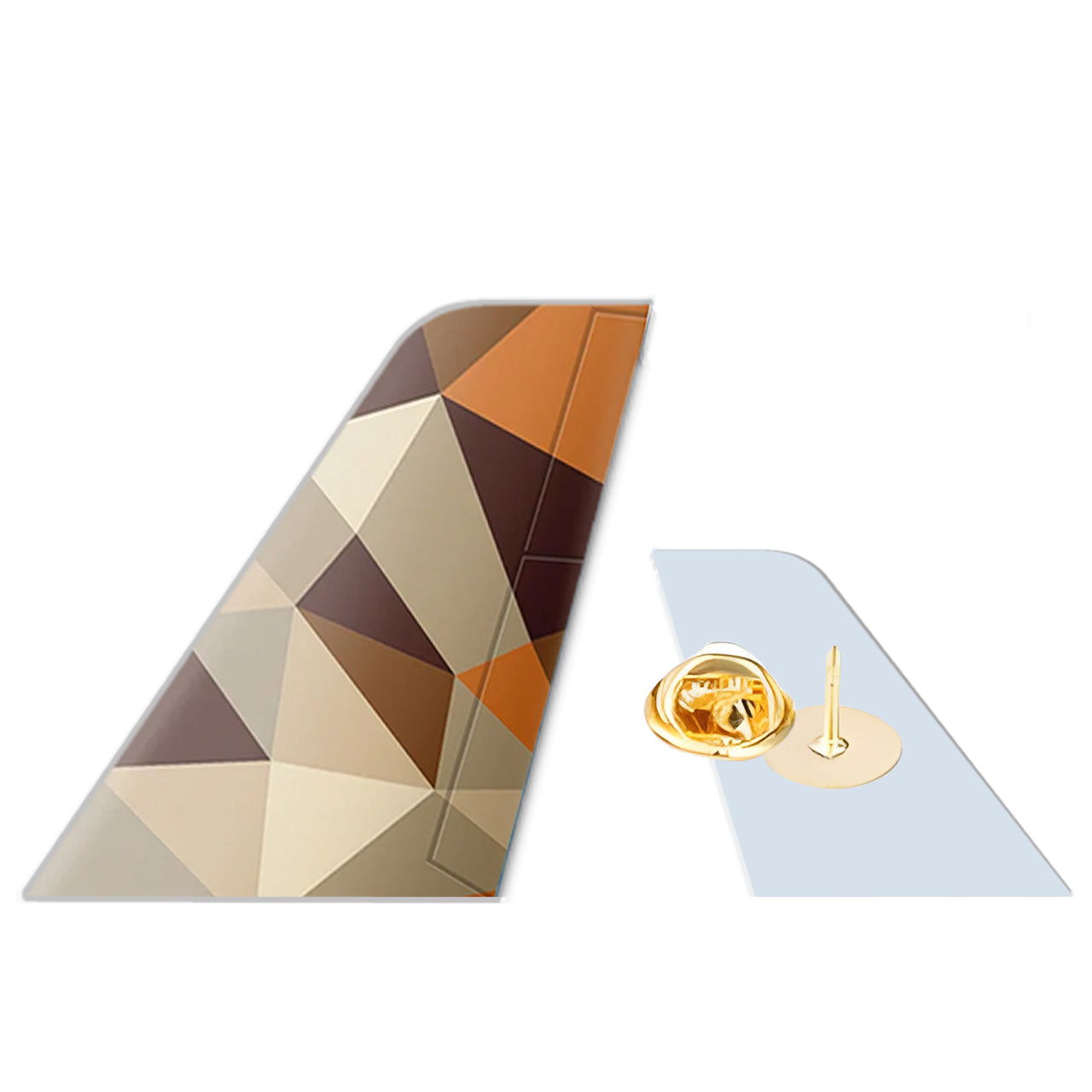 Etihad Airlines Designed Tail Shape Badges & Pins