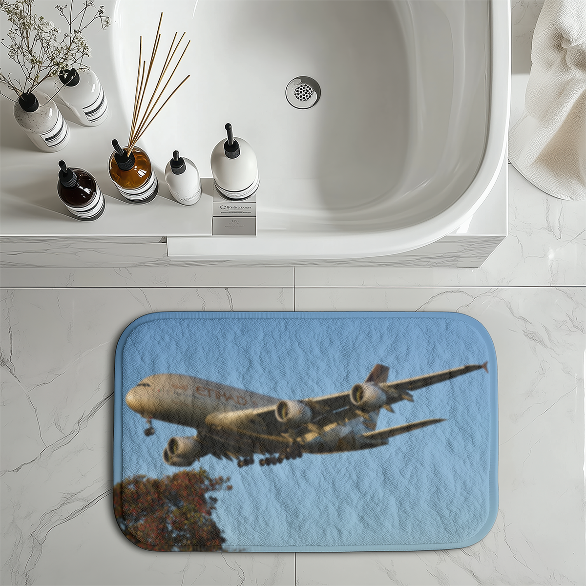Etihad Airways A380 Designed Bath Mats