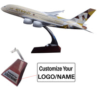 Thumbnail for Etihad Airways Airbus A380 Airplane Model (Handmade 45CM)