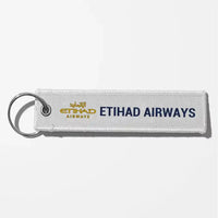Thumbnail for Etihad Airways Airlines Crew & Staff Tag Key Chains - White