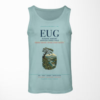 Thumbnail for Eugene Airport Mahlon Sweet Field (EUG) design on light green tank top