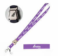Thumbnail for EuroAtlantic Airways seat belt lanyard - purple