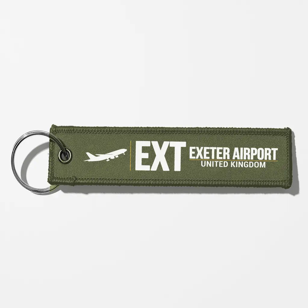 Exeter International Airport (EXT) Aviator Key Chains - Green Army