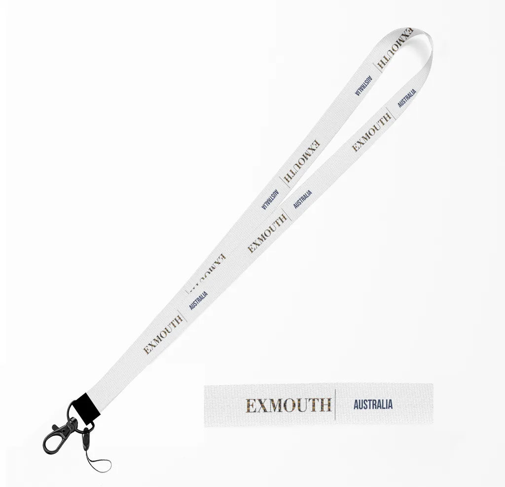 Exmouth City Series lanyard - white