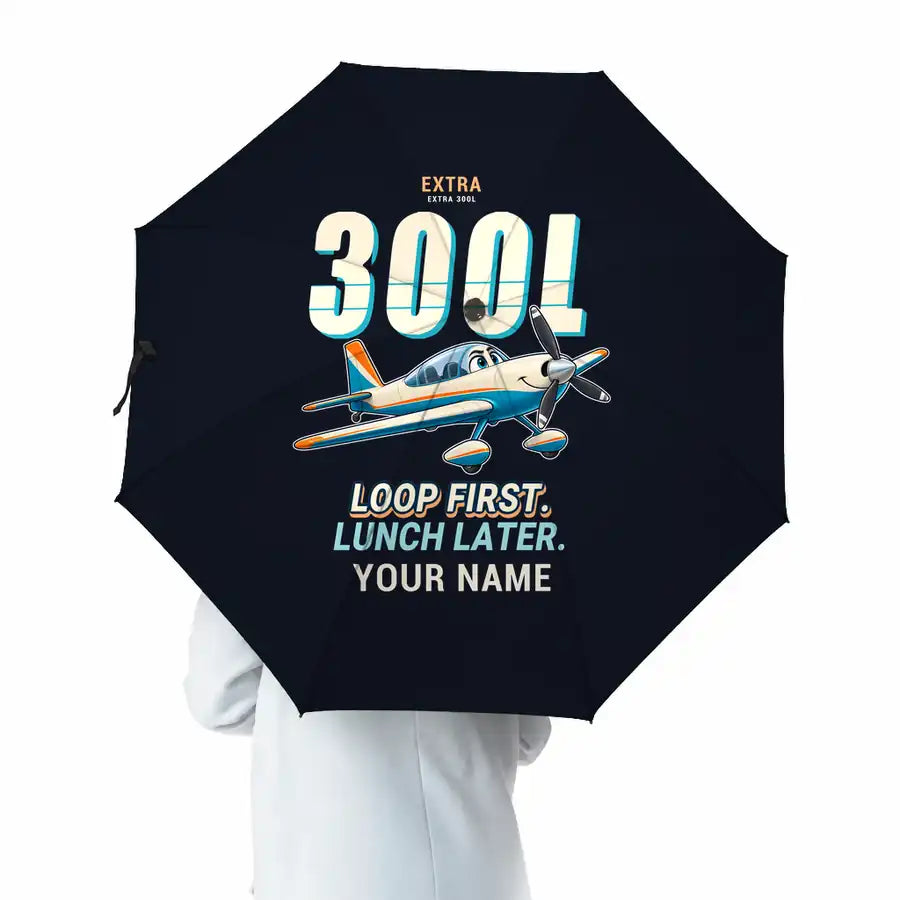 Extra 300L - Cartoon + Name - Umbrella